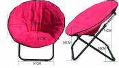 Outdoor Moon Beach Folding Chair with 600d Oxford