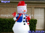 Outdoor Ornament Inflatable Snowman with Sleigh (MIC-483)