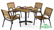 Outdoor Solid Wood Aluminium Patio Garden Leisure Coffee Furniture (JT-506)