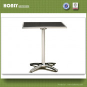 Outdoor Square Plastic Wood Coffee Table Balcony Wooden Folding Table