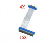 PCI 4X->16X Riser Card Flexible Extension Ribbon Cable