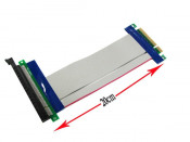 PCI 8X->16X Riser Card Flexible Extension Ribbon Cable