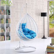 Patio Rattan Hanging Swing Chair (HC-W-SW11) , Outdoor Patio PE Rattan Swing