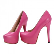 Pink Platform High Heeled Dress Shoes (Hcy02-686)