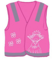 Pink Reflective Children Safety Vest for Roadway