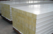 Plain PVC Filmed Rock Wool Sandwich Panel