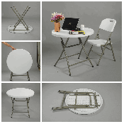 Plastic Round Folding Study Table (SY-60Y)