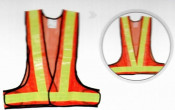 Polyester Safety Vest with Reflective Strip