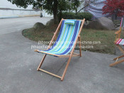 Popular Folding Camping Beach Chair with Wood Armrest Hc-Ls-FC41)