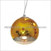 Popular Gold Glass Hanging Lighting Lamp with LED Bulb/Pendant Lamp