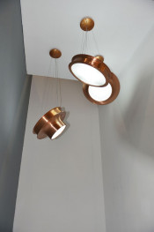 Purple Bronze Glass Decoration Modern Pendant Lamp