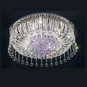 Purple Color Modern Crystal Ceiling Lamp