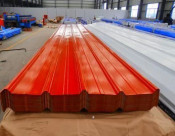 Ral 2004 Ral 2009 Reinorange Color Oiled Water Wave Steel Roofing Sheet