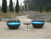 Rattan Outdoor Cup Chair Rattan Vase Set