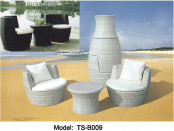 Rattan Outdoor Dining Garden Modern Patio Furniture Table for Veranda