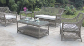 Rattan Patio Leisure Outdoor Modern Dining Sofa for Garden