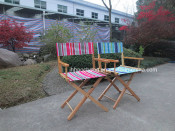 Reclining Camping Chair Lightweight Wood Folding Camping Director Chair