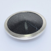 Resin Pearl Dtm Shirt Button Has Brass Metal Rim