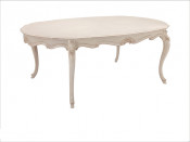 Restaurant Furniture White Flower Banque Table Wood Table Set (H671)