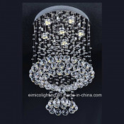 Round Chandeliers LED Lamp Ceiling Crystal Lighting
