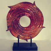 Round Resin Sculpture for Business Gift