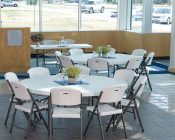 SY-152Y 5 Foot Round Table With Folding Legs