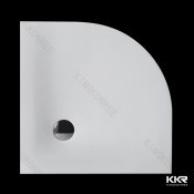 Sector Shaped Dia. 90cm Solid Surface / Poly Marble Shower Base