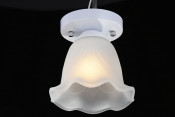 Single Light Crystal Ceiling Lamp with Glass Shape Em2108-1
