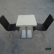 Small Solid Surface Square Tea Table for Home Furniture