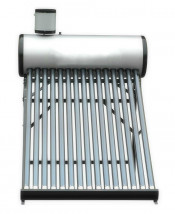 Solar Water Heater with Assistant Tank, Solar Geyers Black