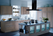Solid Cherry Wood Kitchen Cabinet #2012-124