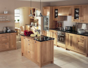Solid Wood Kitchen Cabinet #254