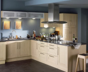 Solid Wood Kitchen Cabinet #258