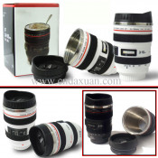 Stainless Steel Camera Mug with Plastic Lid Dn-045b