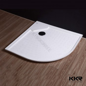 Stylish Bathroom Sanitary Ware Products Artificial Marble Sector Shower Tray