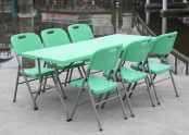 Sy-183z Green Outdoor Garden Table and Chair Sets