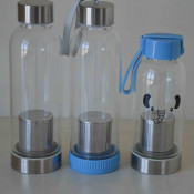 Tea Infuser Water Drinking Glass Water Bottle