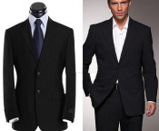 Top-Quality Men's 2-Button Notch Lapel Wrinkle-Free Formal Business Slim Fitted Suits