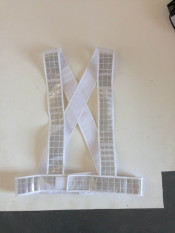 Transparent Safety Belt Reflective Tape with Velcro