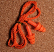 Tree Shape Silicon Earplug with Cotton String