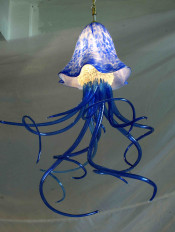 Unique Design Blowing Glass Chandelier Lamp for Home Decoration (YK-D51)