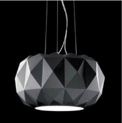 Very Special Home Glass Pendant Lamp Light in Black