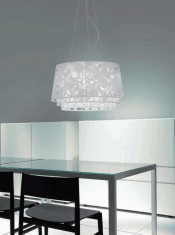 White Acrylic Pendant Light Modern (773S)