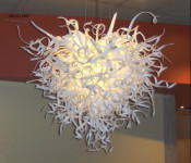 White Chandelier Modern Crystal Pendant Lamp for Hotel