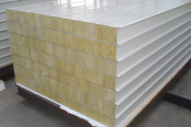 White Color Steel Cold Room Rock Wool Sandwich Panel