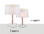 White Fabric Lampshade PVC and Metal Desk Lights (969T2)