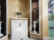 White High Gloss Lacquer Shoe Rack Cabinet (XG11170A108)