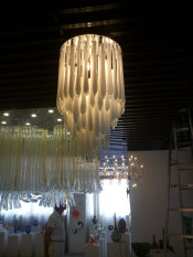 White Lobby LED Pendant Lamp for Decoration