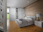 White PU Leather Bed (CH21138A150)