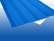 White & Sea Blue Corrugated Roofing Sheets